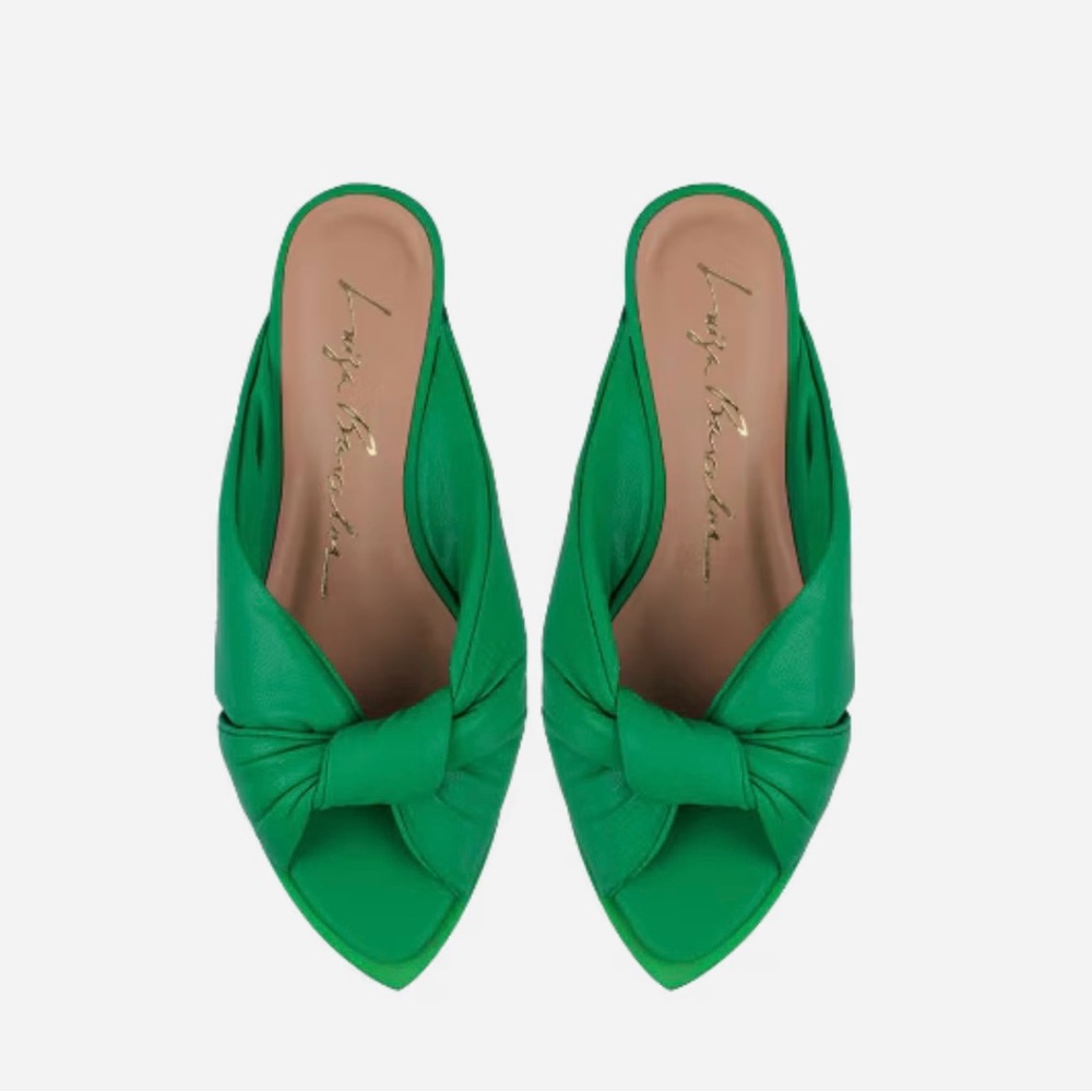 Luiza Barcelos Padded Mule with Bow - 39/US8